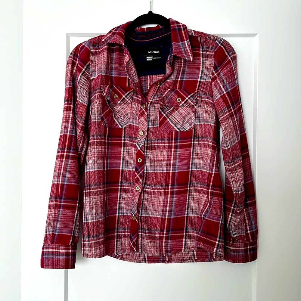 Women’s marmot plaid shirt